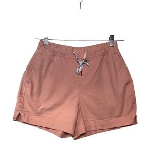 Topo Designs Dirt Shorts Womens Medium Pink Organic Cotton Stretch Hiking Casual